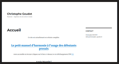 Desktop Screenshot of christophe-goudot.fr